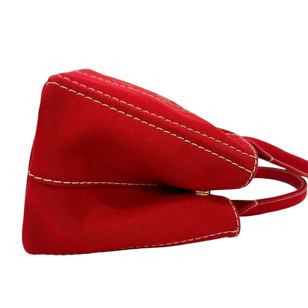 PRADA Red Canvas Shoulder Bag - Picture 6 of 10